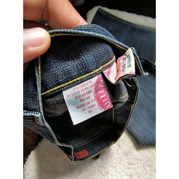 Adriano Goldschmied Womens The Legend Denim Jeans Flared Leg Blue Wash 28R - Picture 6 of 8